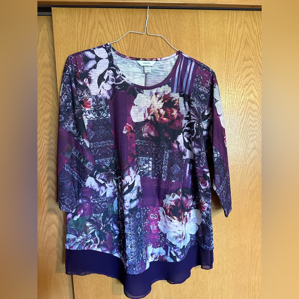 Floral Purple Blouse